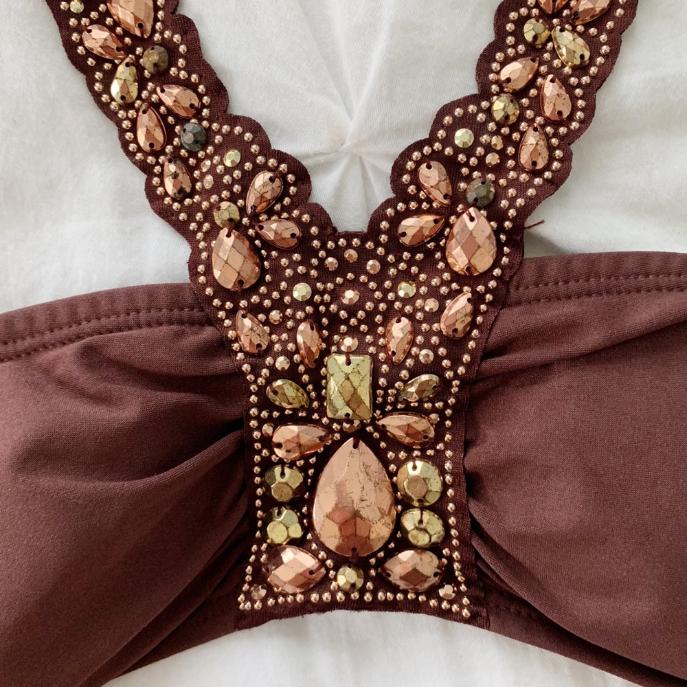 ✖️SOLD✖️NWOT | H&M boho jeweled bandeau bikini - Picture 4 of 4